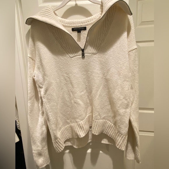 Banana Republic Quarter Zip Sweater - Picture 6 of 7